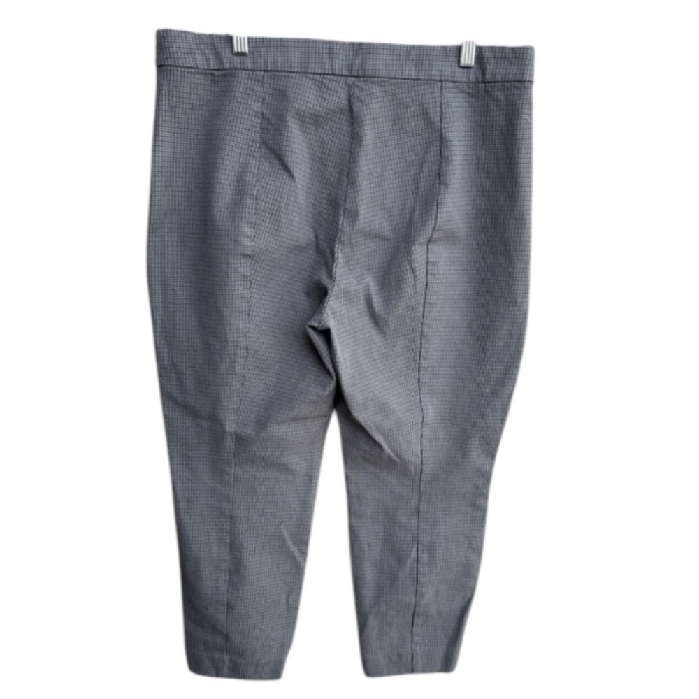 Everlane Curvy Side Zip Pant in Houndstooth grey size 16 waist size is 36 inches - Picture 5 of 7